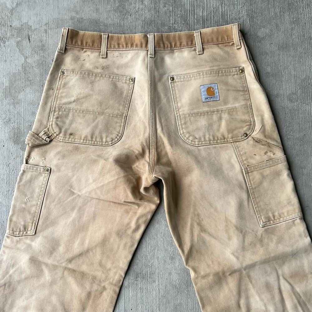 Carhartt brown double knee work wear carpenter pants - Picture 5 of 13
